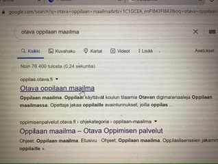 Otava oppilaan maailma / kirjautuminen