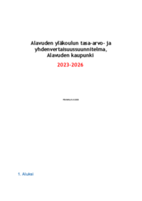 Alavuden Yl koulun Tasa arvo Ja Yhdenvertaisuussuunnitelma 2025 26 pdf alavuden-yl-koulun-tasa-arvo-ja-yhdenvertaisuussuunnitelma-2025-26-pdf