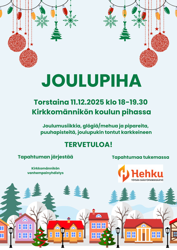 Joulupiha 11.12.2025 klo: 18-19.30