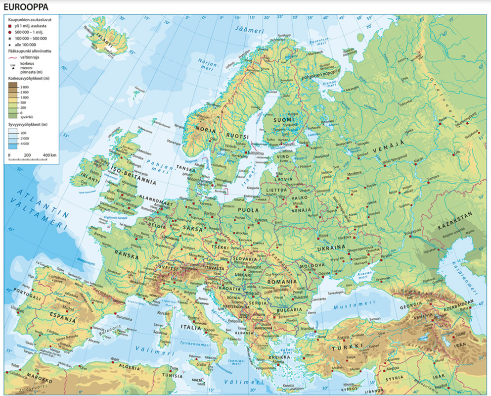 Euroopan kartta