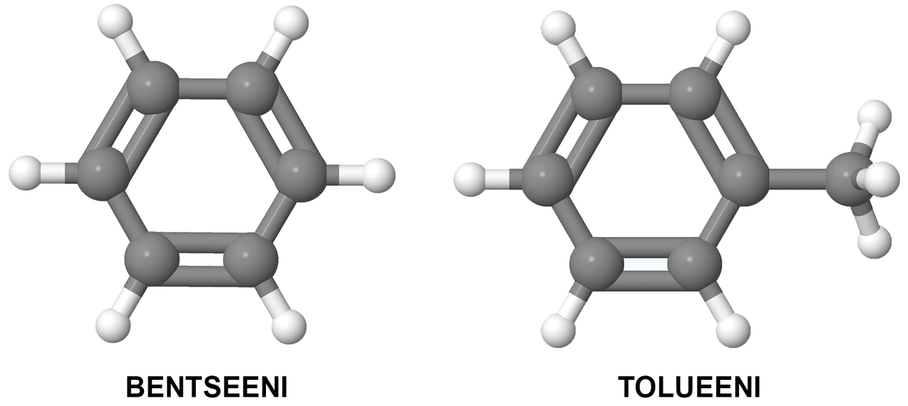 Bentseeni ja johdannainen (tolueeni)