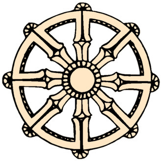 Buddhalaisuuden symboli = Dharman pyörä