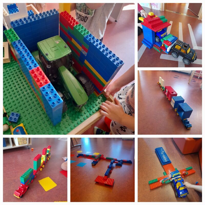 Lego rakennelmia