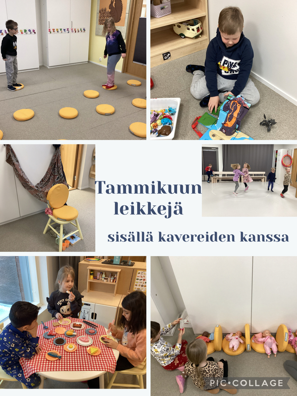 Leikkejä kavereiden kanssa