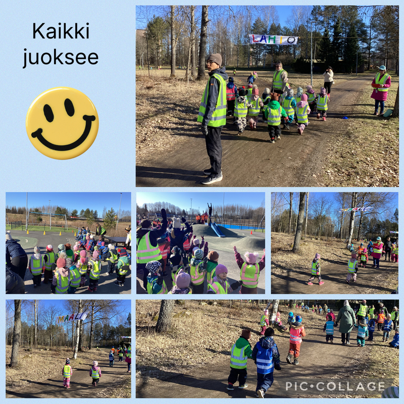 Lapsia juoksutapahtumassa