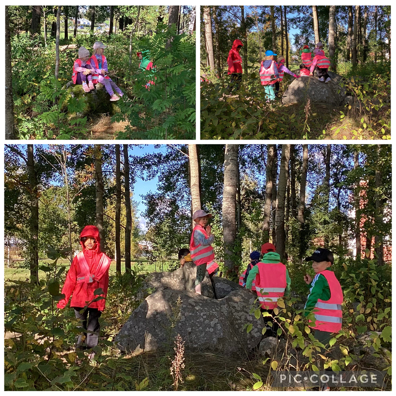 Retki kivimetsään Lapsia metsässä