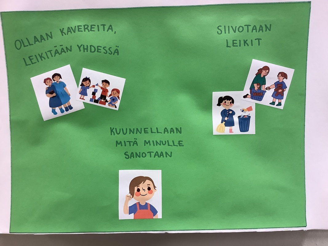 Lapsiryhmässä tehdyt säännöt