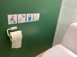 Toiminnanohjauskuvat vessaan