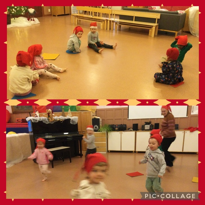 Tonttujumppaa Lapset tonttujumpalla