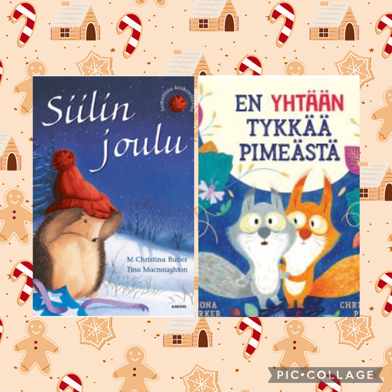 Lukupiirin kirjat; Siilin joulu ja En yhtään tykkää pimeästä