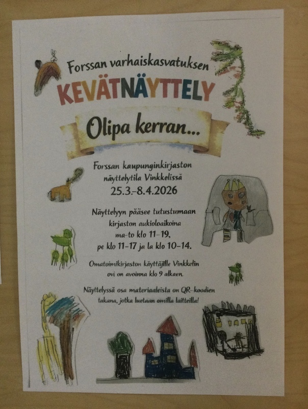 Kevätnäyttelyn mainos.