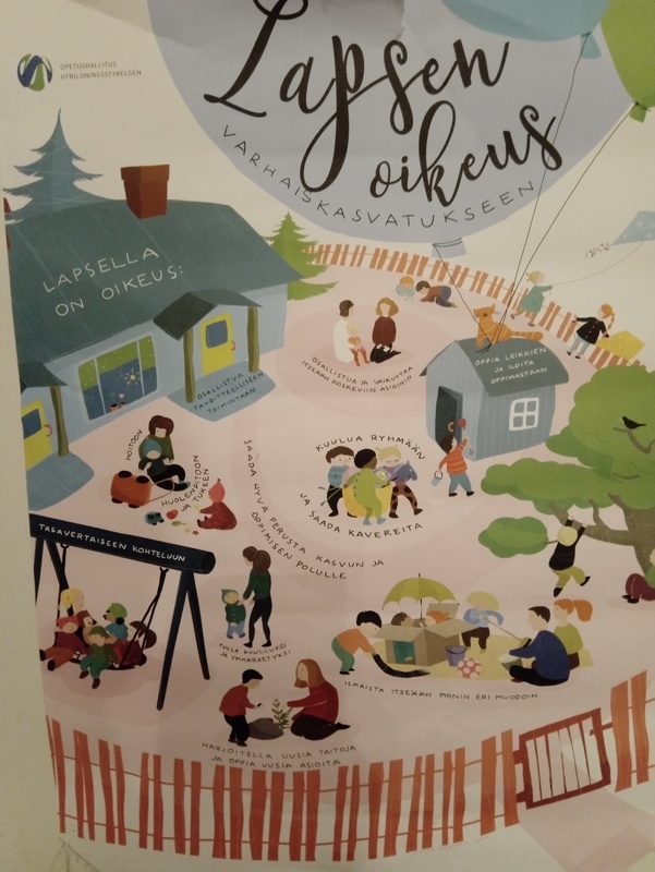 Juliste; lapsen oikeus varhaiskasvatukseen