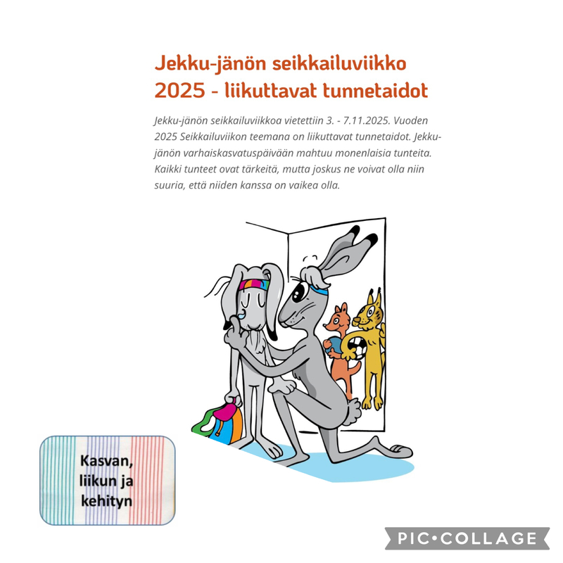 Marraskuulla 2025 Jekku Jänö seikkailu esite