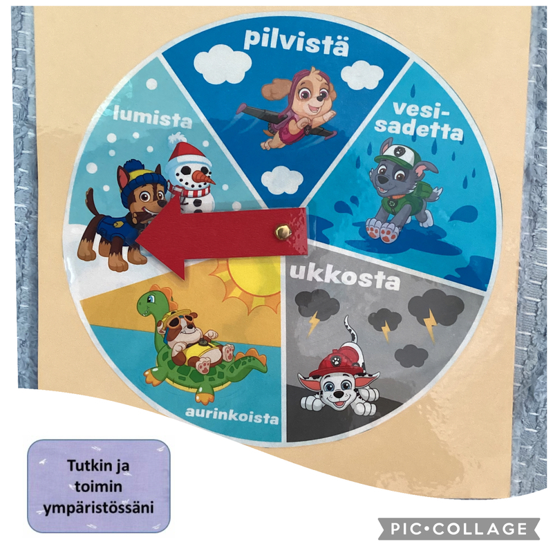 Tammikuulla 2026 Säätiloja kuvaava ympyrä