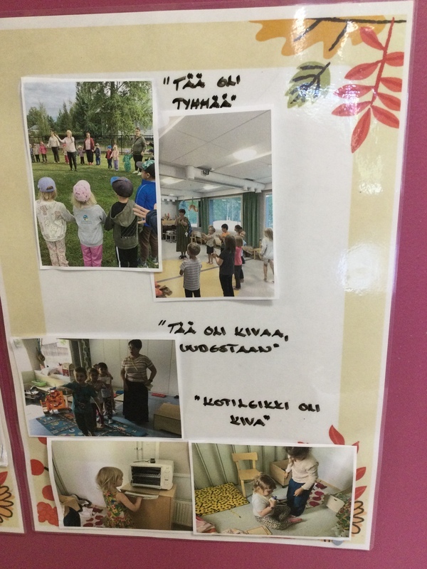 Kuvia lasten viikosta ja heidän lausahduksia siitä.