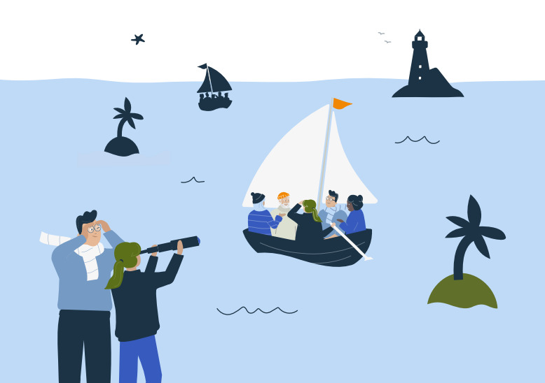 Tulevaisuusvuoropuhelun navigointikuva