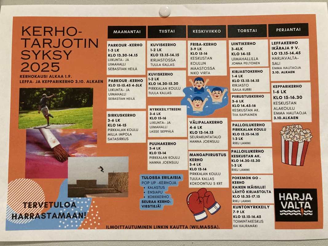 Harrastekerhoja 📽️📱🥊