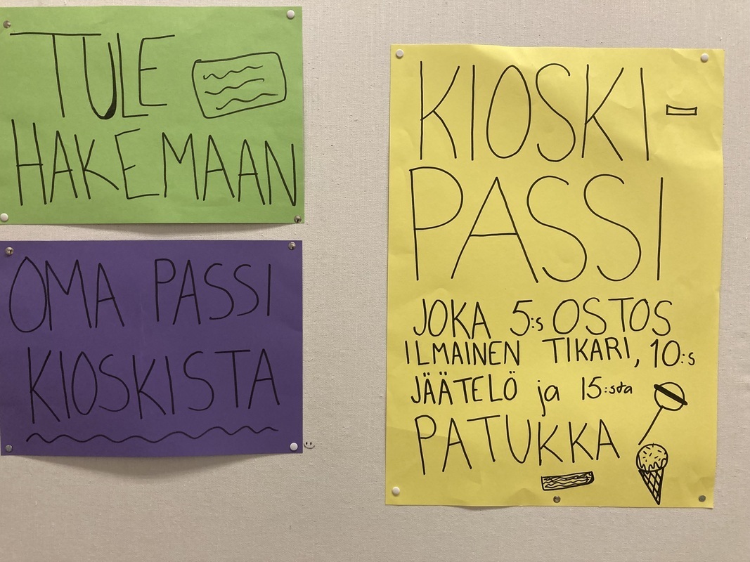 Oppilaskunnan kioskin uutuutena etupassi! 🍭🍦🍫