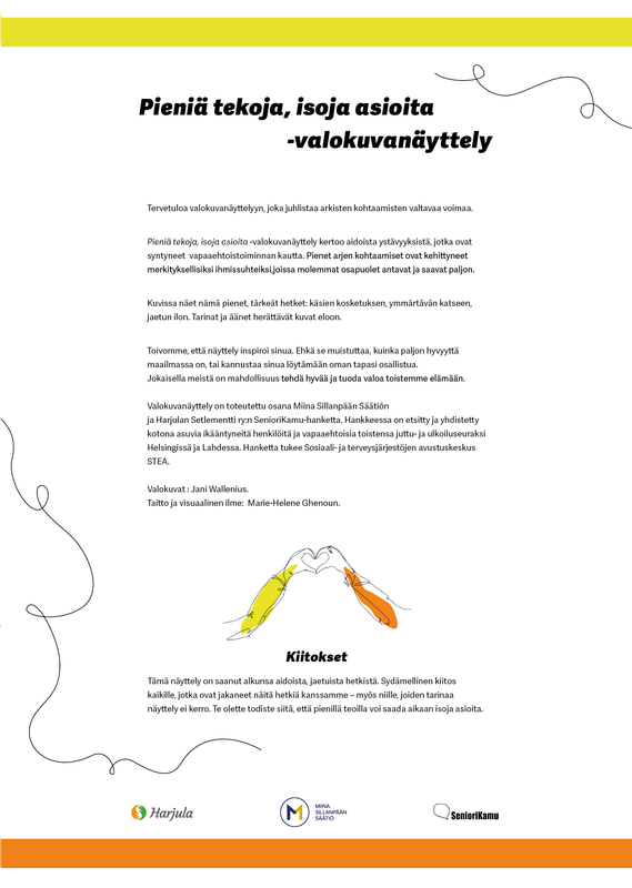 Alkuinfo valokuvanäyttelystä