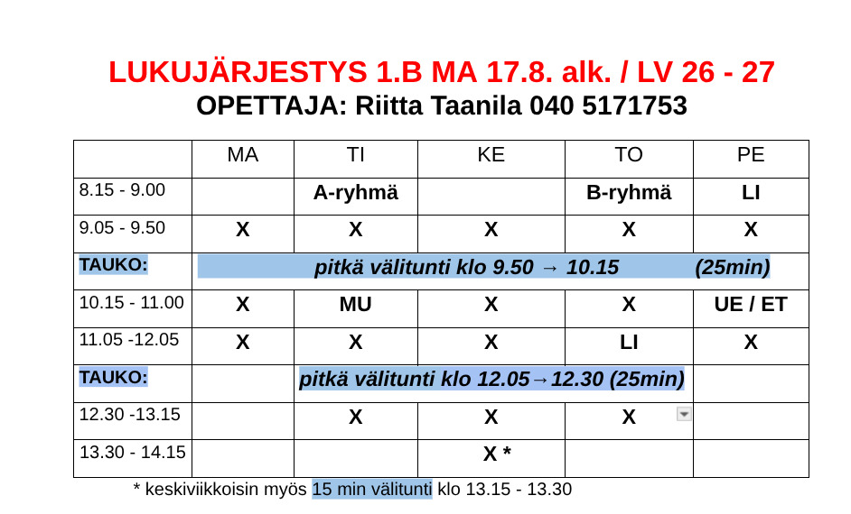 Lukkari 26 - 27
