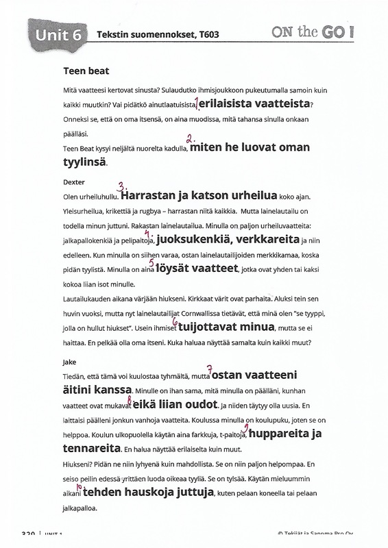 Teen beet, aukkosuomennos, alku