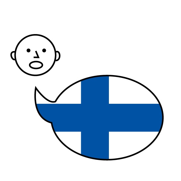 Henkilö puhumassa Suomea