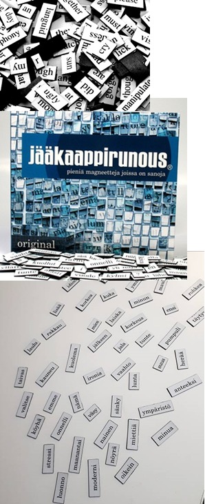 Kuvia jääkaappimagneeteista.