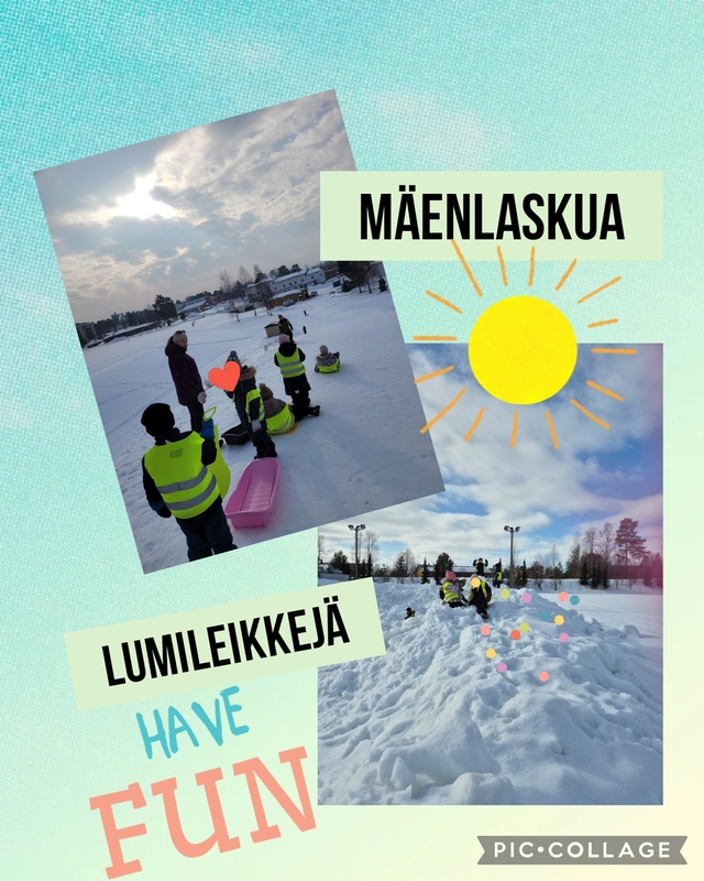 Ulkoilua ja mäenlaskua