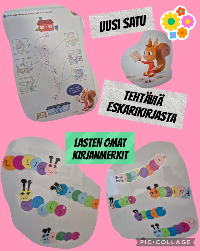 Kirjatehtäviä ja kirjanmerkit