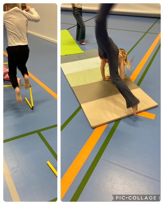 Teimme liikuntaradan koulun liikuntasaliin 🤸‍♀️✌️