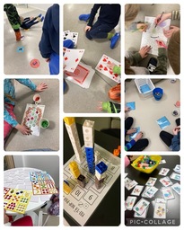 Alkuluokassa tehtiin pareittain  erilaisia  matikkapelejä.🔢