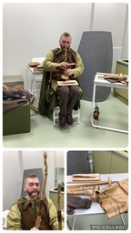 Käsityöläisen ammattilainen Keskiajalla ja hänen tärkeä työväline.