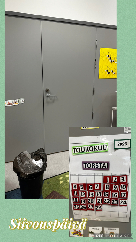 Tänään oli yhteinen siivouspäivä!
