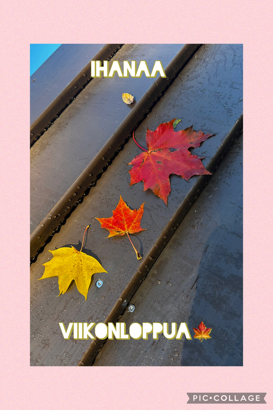 Ihanaa viikonloppua kaikille🍁 I