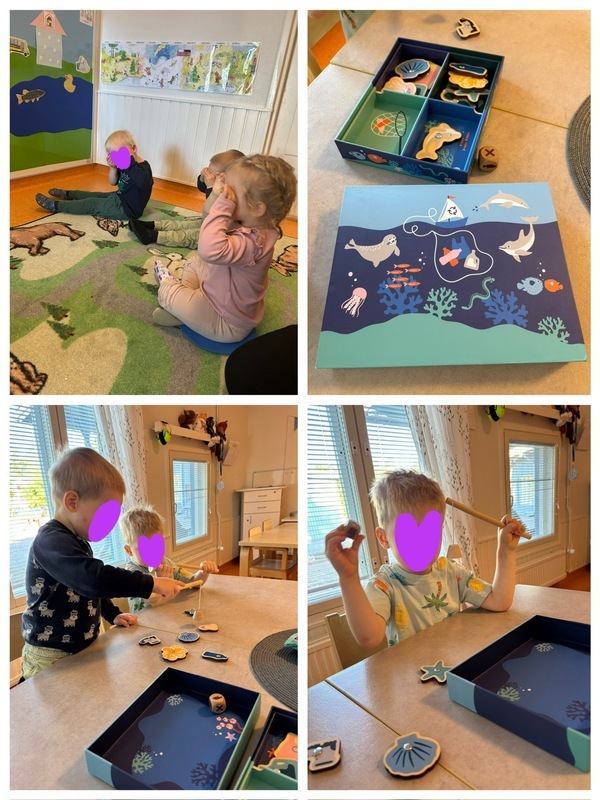 Lapsia pelaamassa onkimispeliä