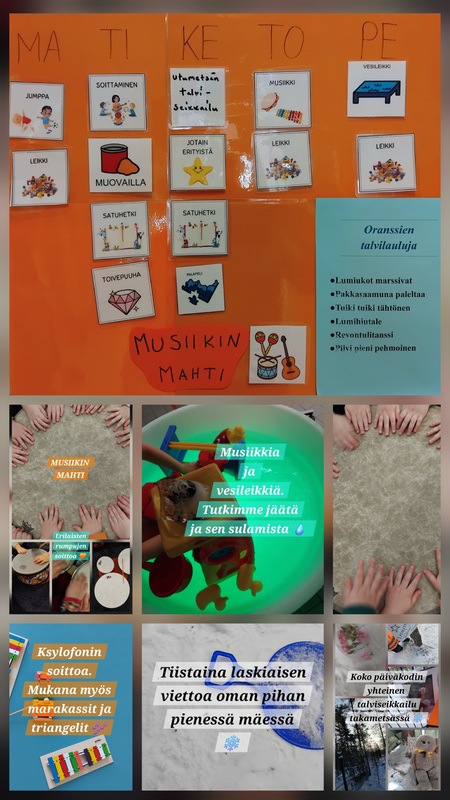 Oranssien touhuja viikolla 8.