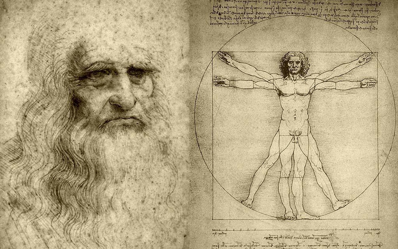 Leonardo da Vincin Vitruvian man