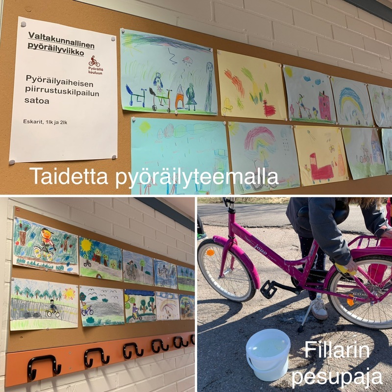 Pitkällä välkällä  osana pyöräilyviikkoa voi järjestää mm. fillaripesulan.