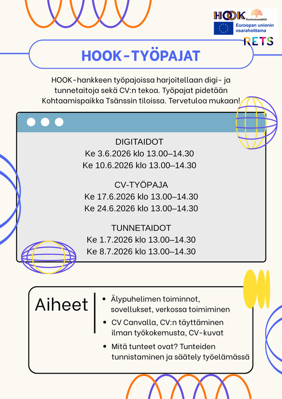Esimerkki työpajakokonaisuudesta