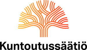 Kuntoutussäätiön logossa on oranssi silhuetti puu ja Kuntoutussäätiö sana.