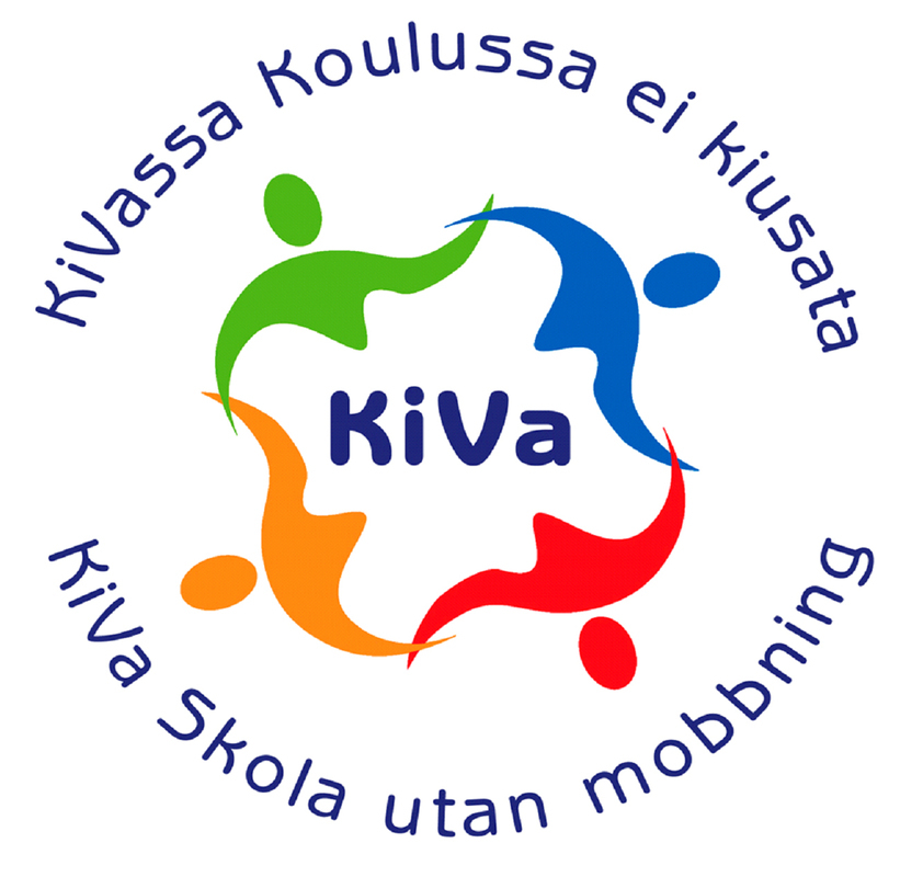 Kiva koulu -logo, joka ohjaa Kiva koulu -sivustolle.