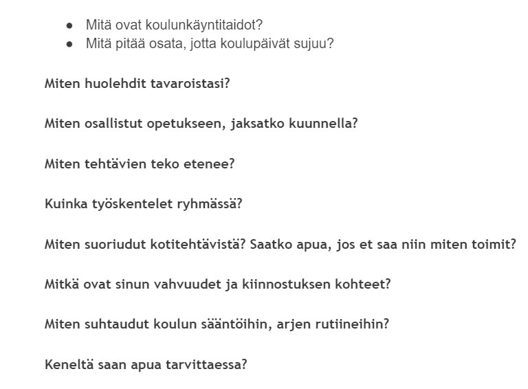 Koulunkäyntitaidot