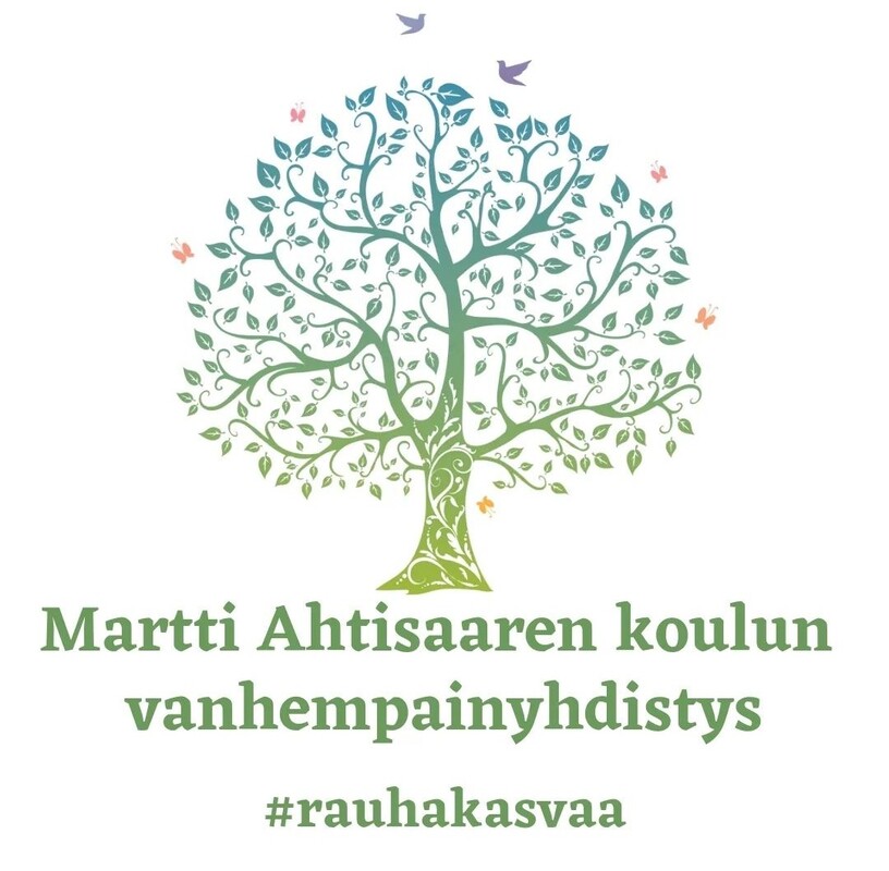 Martti Ahtisaaren koulun vanhempainyhdistyksen logo.