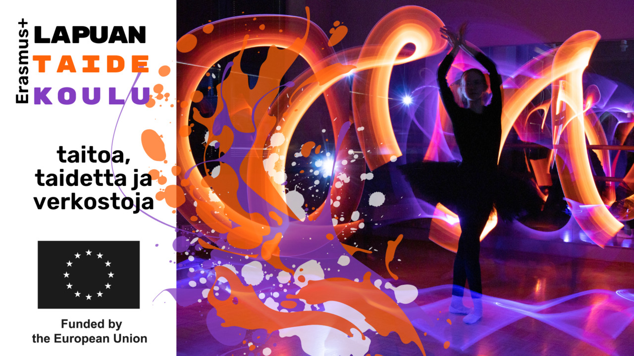 valomaalauskuva ballerinasta