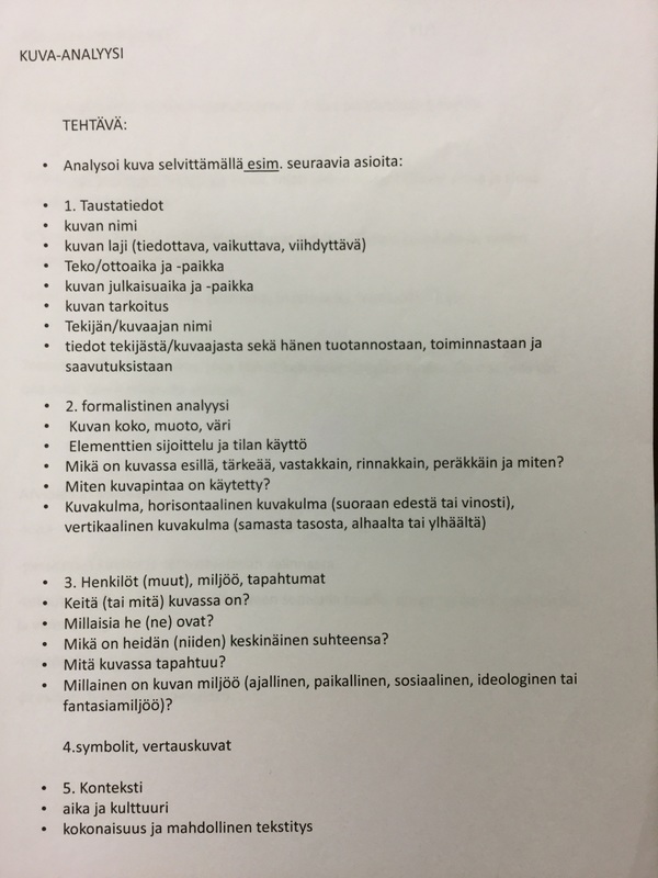 Kuva-analyysiä varten