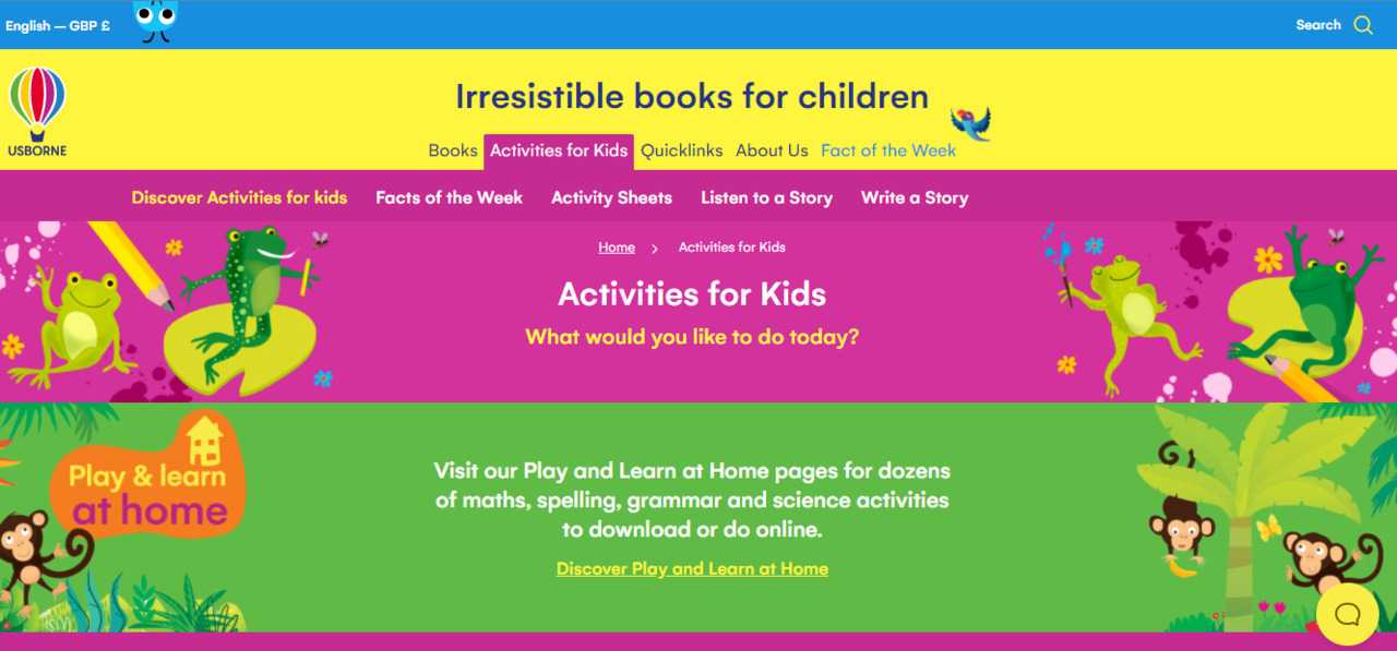 Usborne Publishing - Activities For Kids