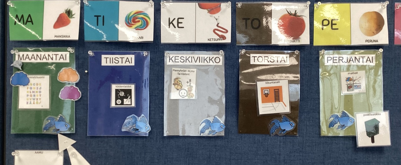 Viikko-ohjelma kuvitettuna