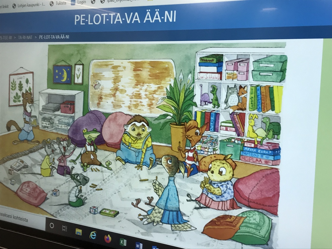 Seikkailujen eskarin eläimet kuulivat pelottavan äänen. He keskustelivat, miltä pelko tuntuu.