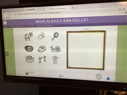 Äidinkielen tuokiolla harjoiteltiin uusi äänne/kirjain E.