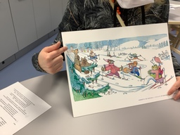 Seikkailujen eskarin tarinassa eskarilaiset olivat hiihtoretkellä.